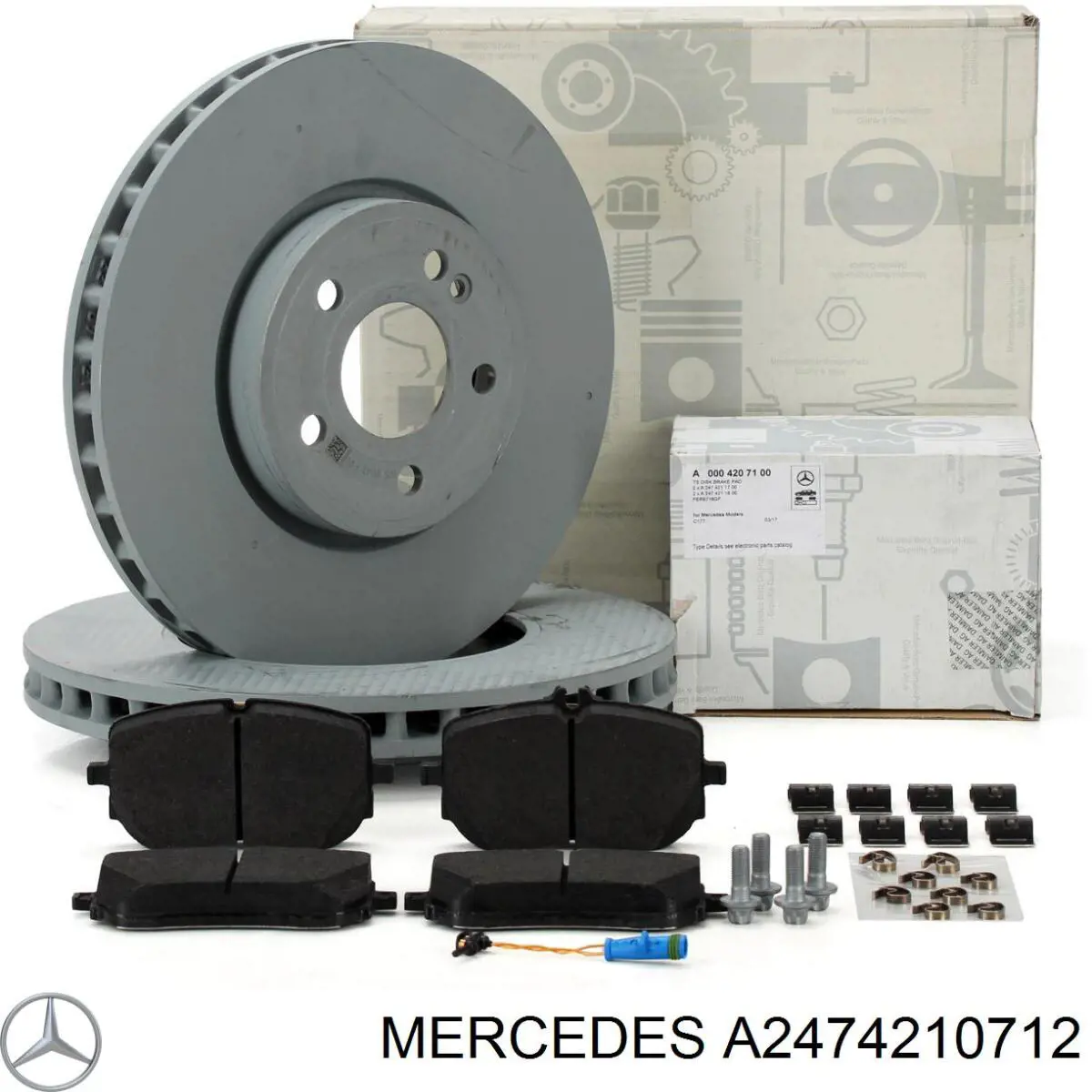 Comprar A2474210712 Mercedes Freno de disco delantero