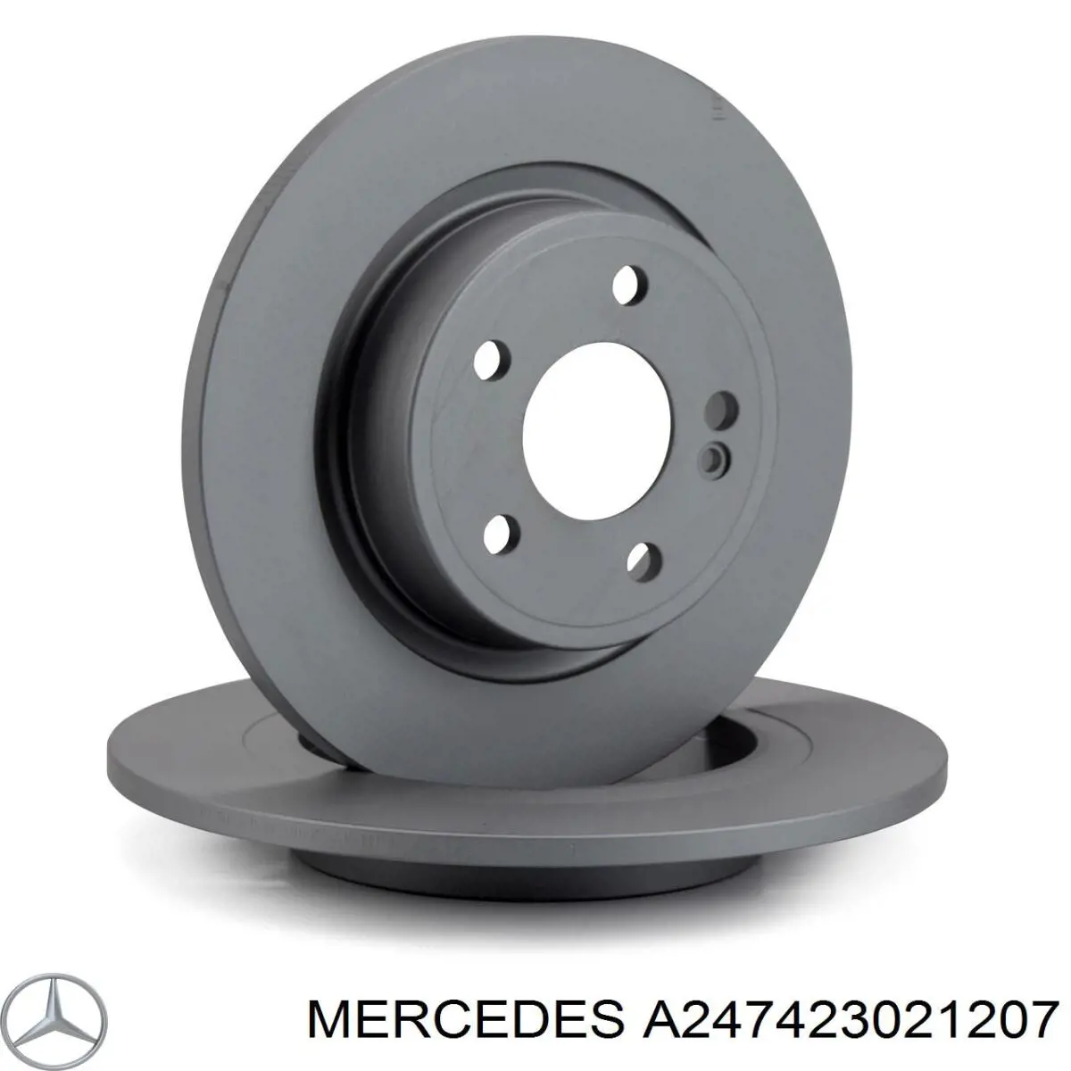 Disco de freno, eje trasero para Mercedes B W247