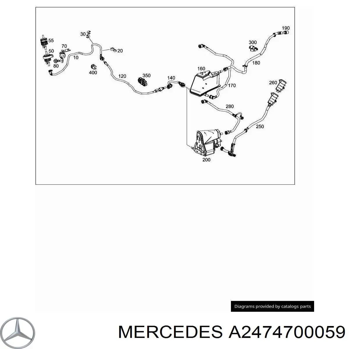 A2474700059 Mercedes Filtro de carbón activado
