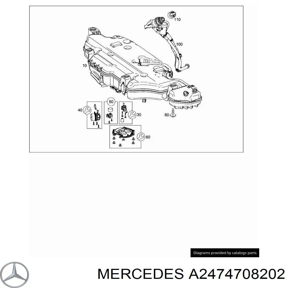 Deposito de urea para Mercedes A  W177