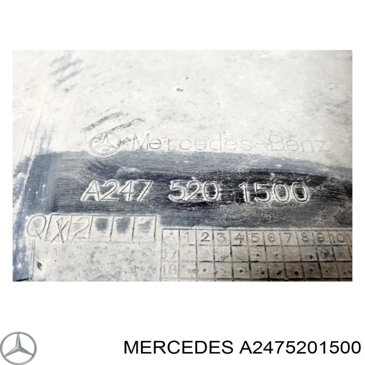 A2475201500 Mercedes Protector, parachoques delantero
