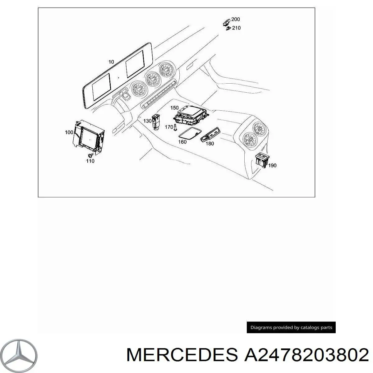  Mercedes A2478203802 precio, desde 92,93 EUR