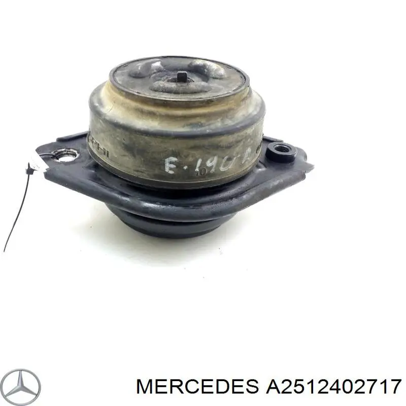 Soporte elástico, suspensión del motor, Izquierda / Derecha Mercedes 2512404317