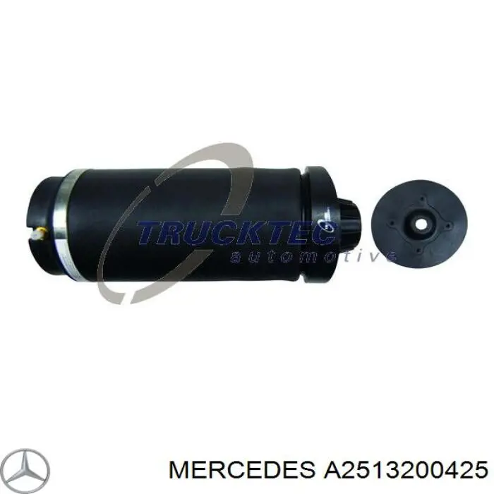 Comprar A2513200425 Mercedes Bolsa de aire del eje trasero