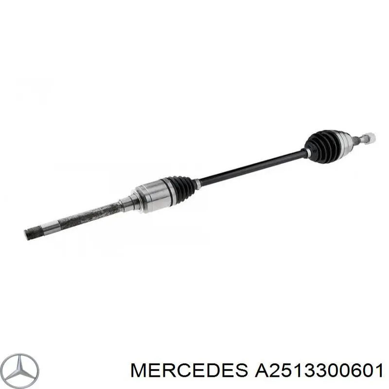 2513300601 Mercedes árbol de transmisión delantero derecho