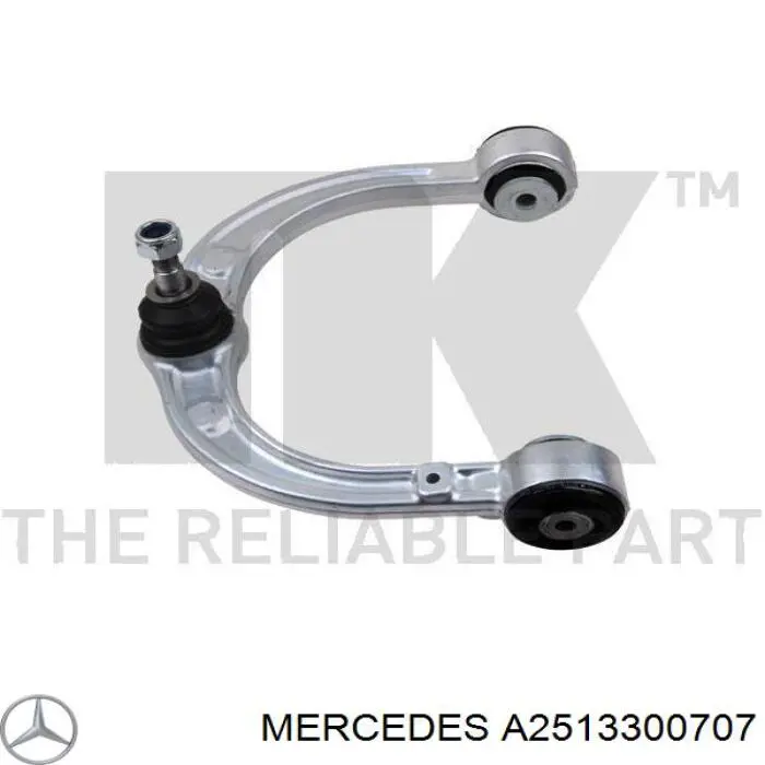 A2513300707 Mercedes barra oscilante, suspensión de ruedas delantera, superior izquierda