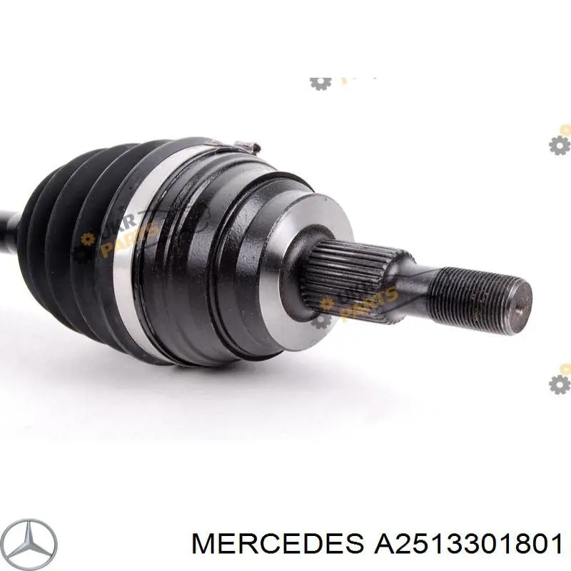 Comprar A2513301701 Mercedes Semieje delantero izquierdo
