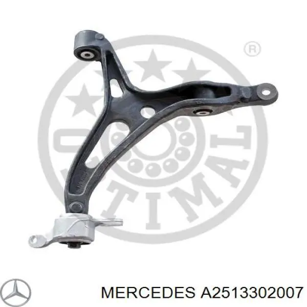 A2513302007 Mercedes barra oscilante, suspensión de ruedas delantera, inferior derecha