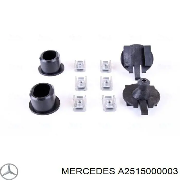 A2515000003 Mercedes radiador refrigeración del motor