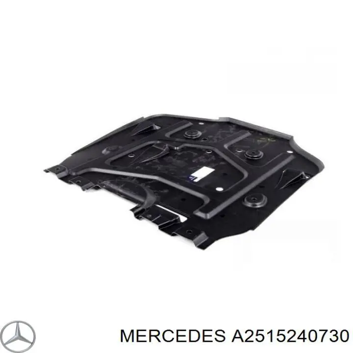 2515240730 Mercedes protección motor /empotramiento