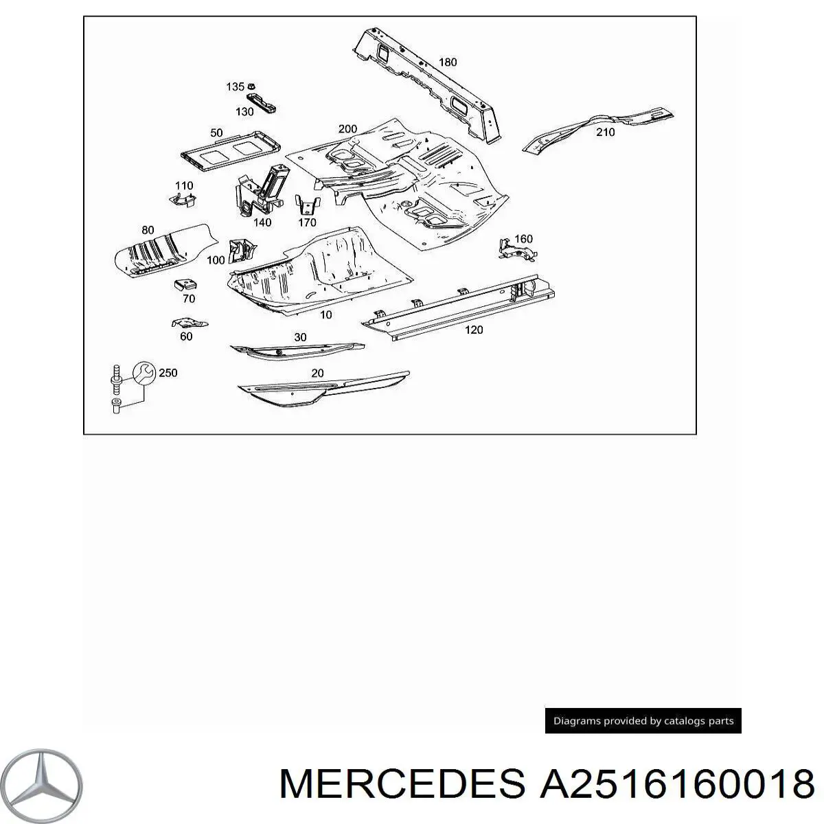  Mercedes A2516160018 precio, desde 26,63 EUR