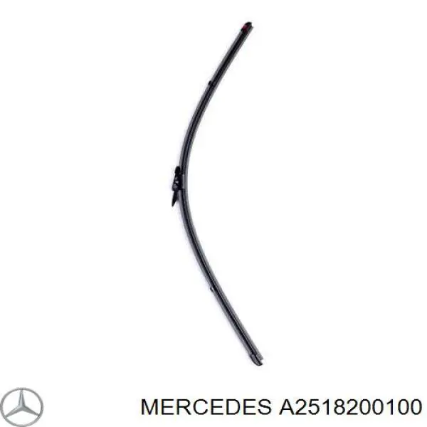 Comprar A2518200100 Mercedes Juego de escobillas de luna delantera, 2 piezas