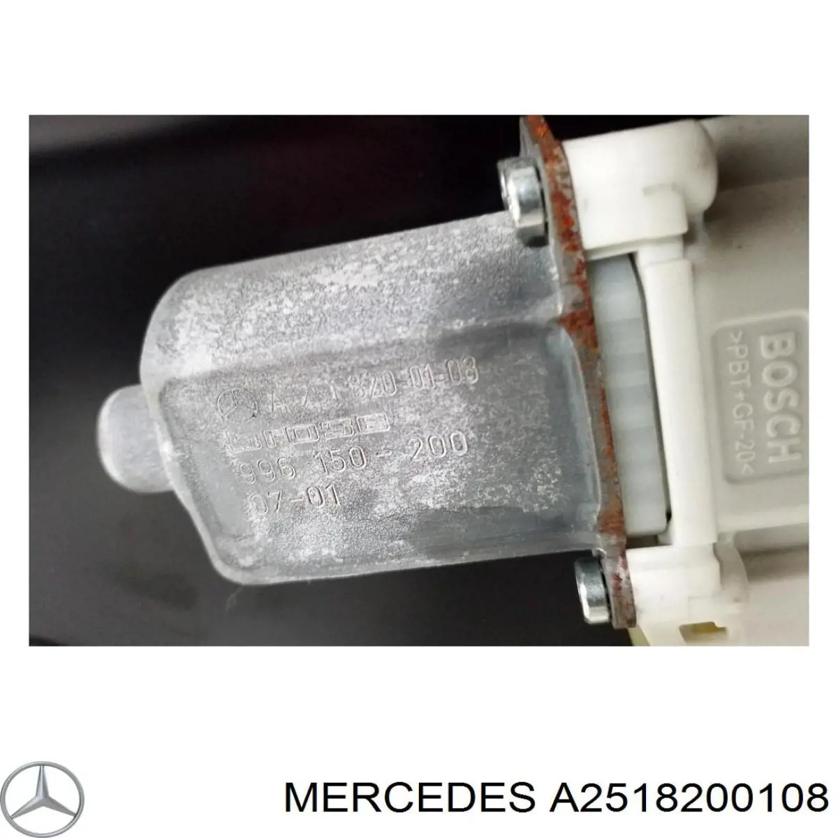 Motor del elevalunas de la puerta trasera izquierda A2518200108 Mercedes