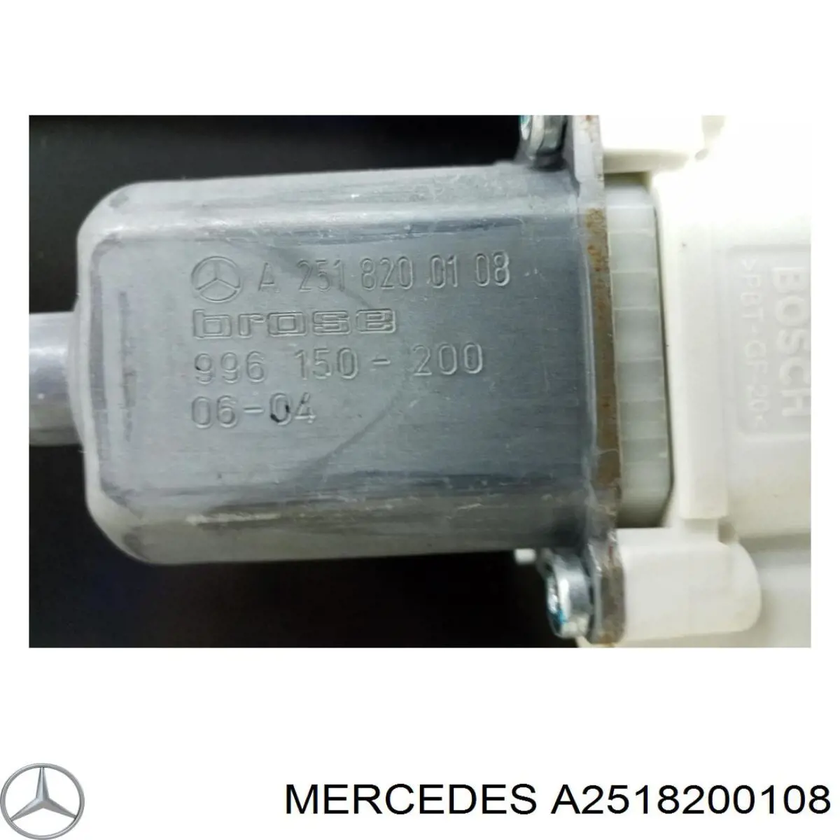 Motor del elevalunas de la puerta trasera izquierda Mercedes A2518200108