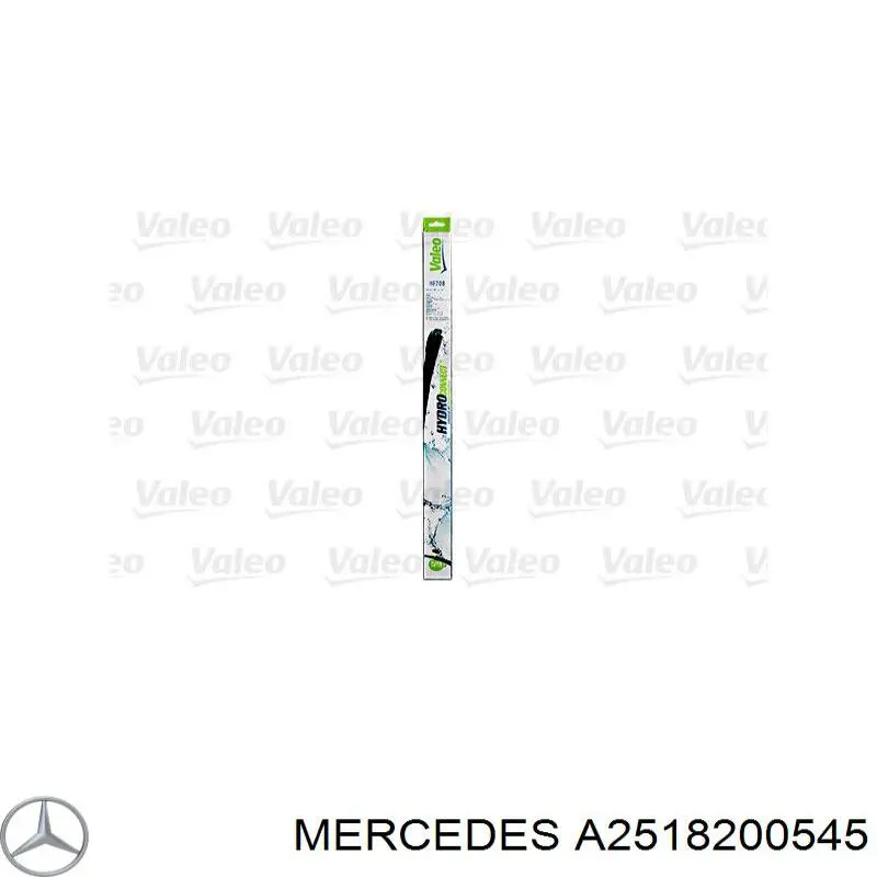 Comprar A2518200545 Mercedes Juego de escobillas de luna delantera, 2 piezas