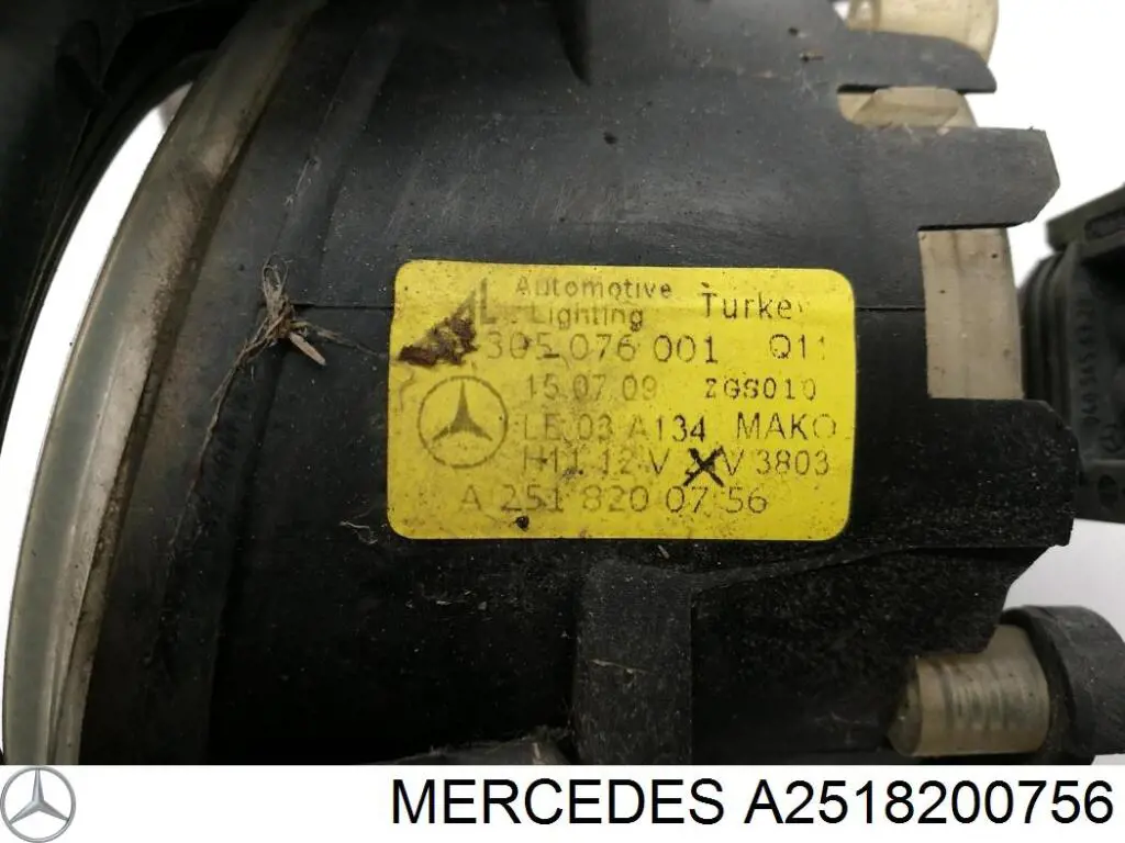 Comprar A2518200756 Mercedes Luz antiniebla izquierdo