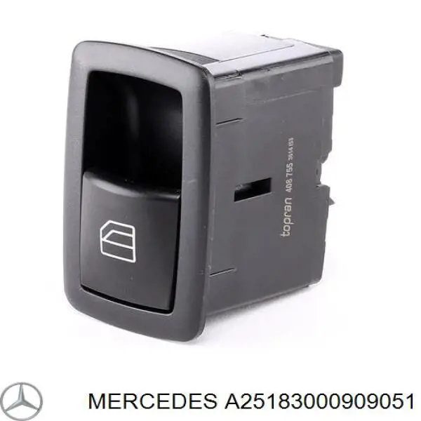 Comprar A25183000909051 Mercedes Interruptor de elevalunas delantera izquierda