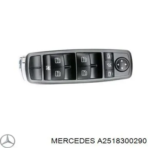 A2518300290 Mercedes interruptor de elevalunas delantera izquierda