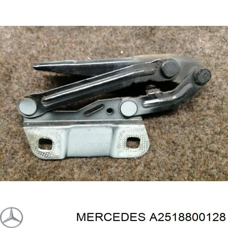 A2518800128 Mercedes bisagra, capó del motor izquierda