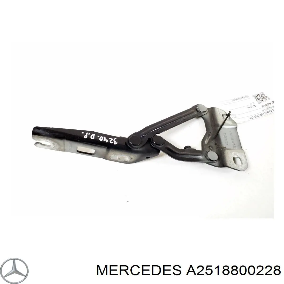 Bisagra derecha del capó A2518800228 Mercedes