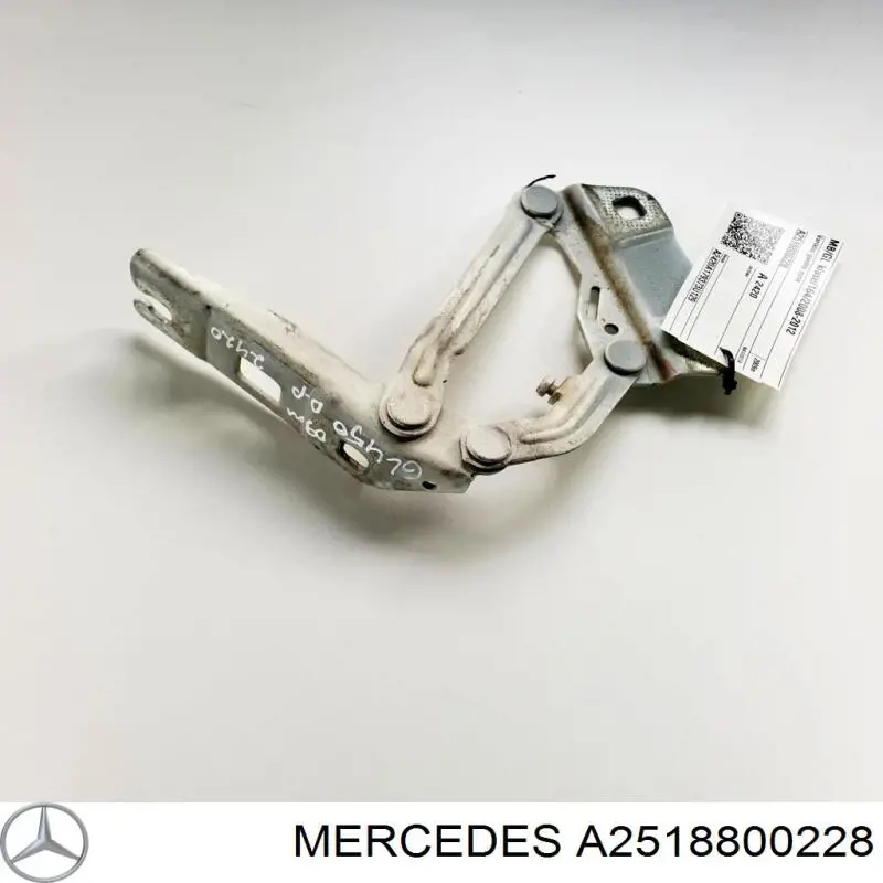 2518800228 Mercedes bisagra, capó del motor derecha