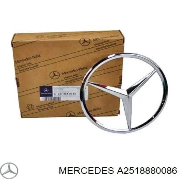 Emblema de la parrilla del radiador Mercedes A2518880086 precio, desde 92,53 EUR