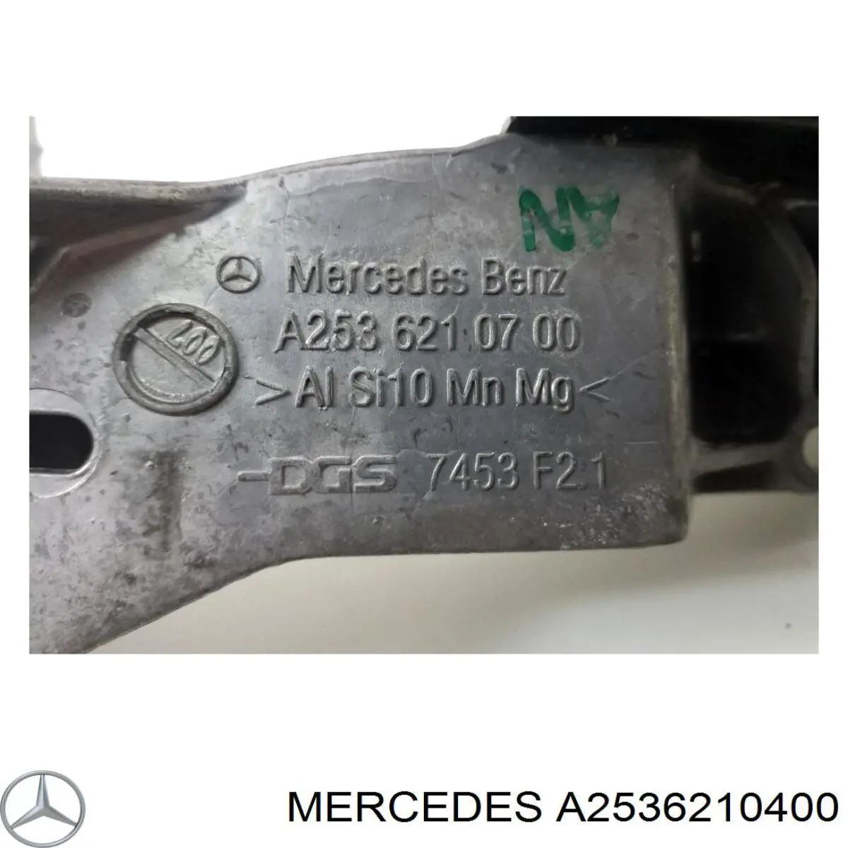 A2536210400 Mercedes soporte de radiador superior (pinzas)