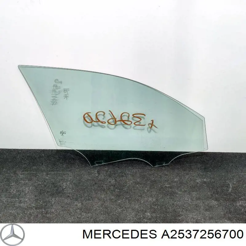 Vidrio de puerta del conductor Mercedes A2537256700 precio, desde 129,23 EUR