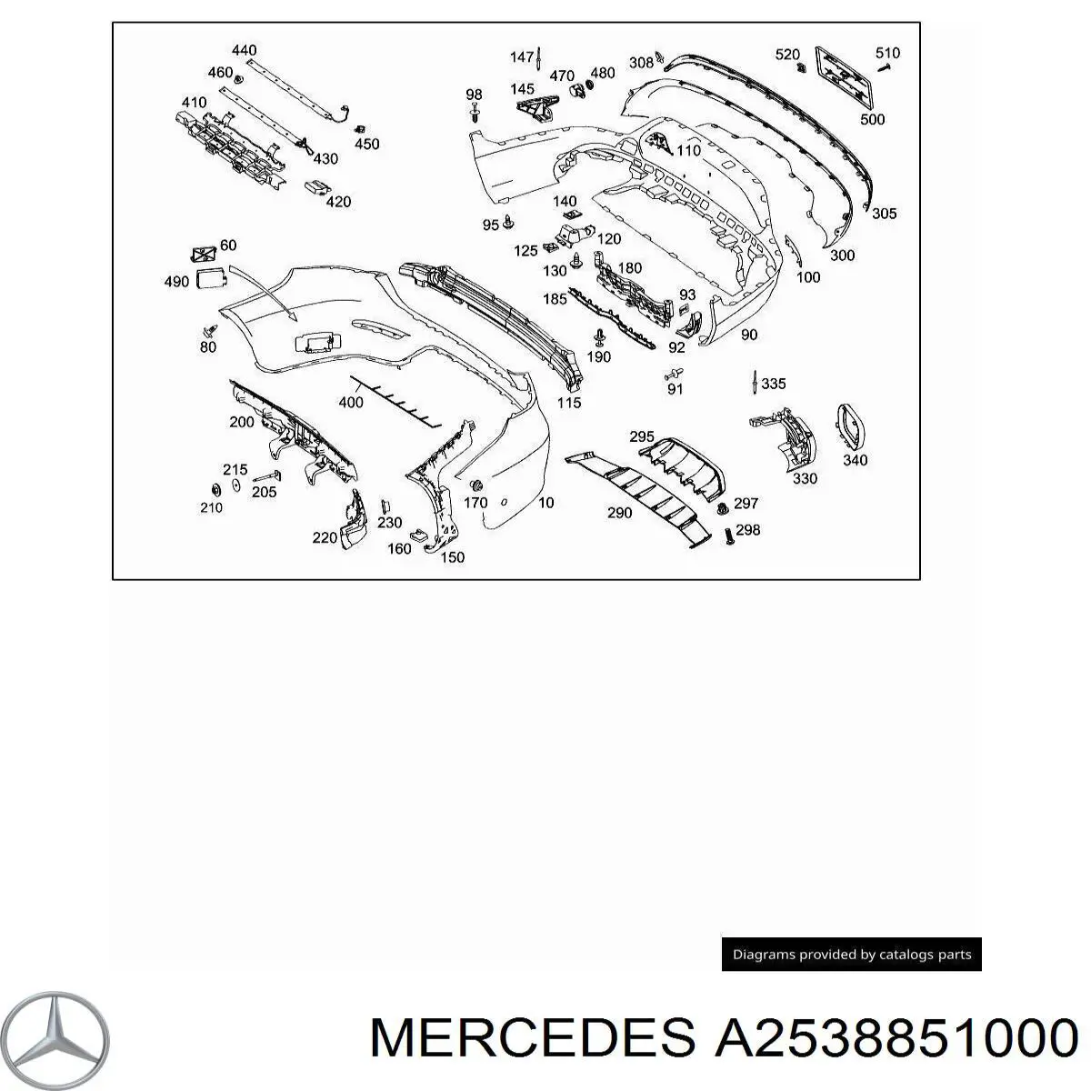  Mercedes A2538851000 precio, desde 103,21 EUR