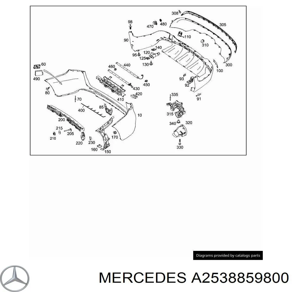  Mercedes A2538859800 precio, desde 30,34 EUR