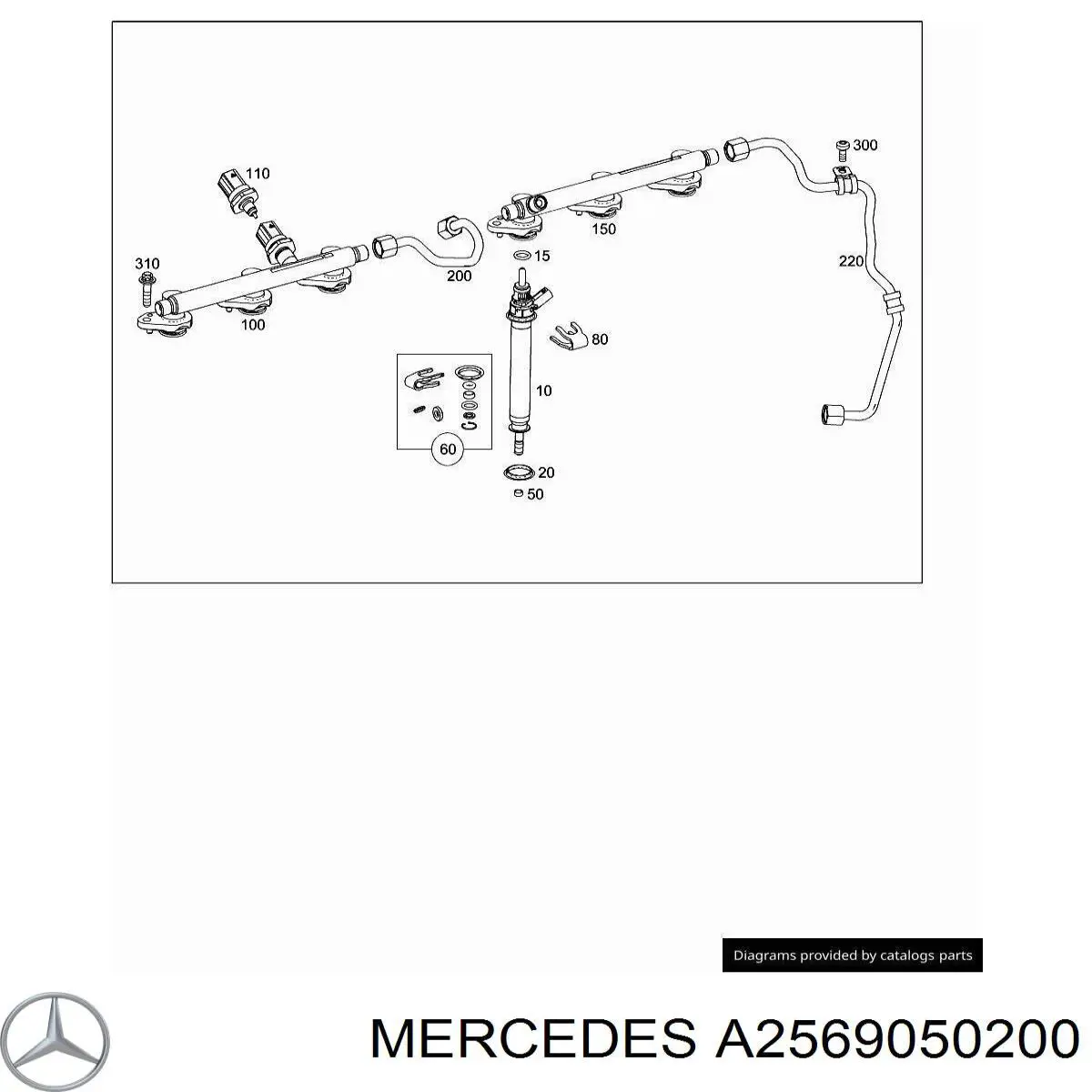 Comprar A2569050200 Mercedes Sensor de presión de combustible