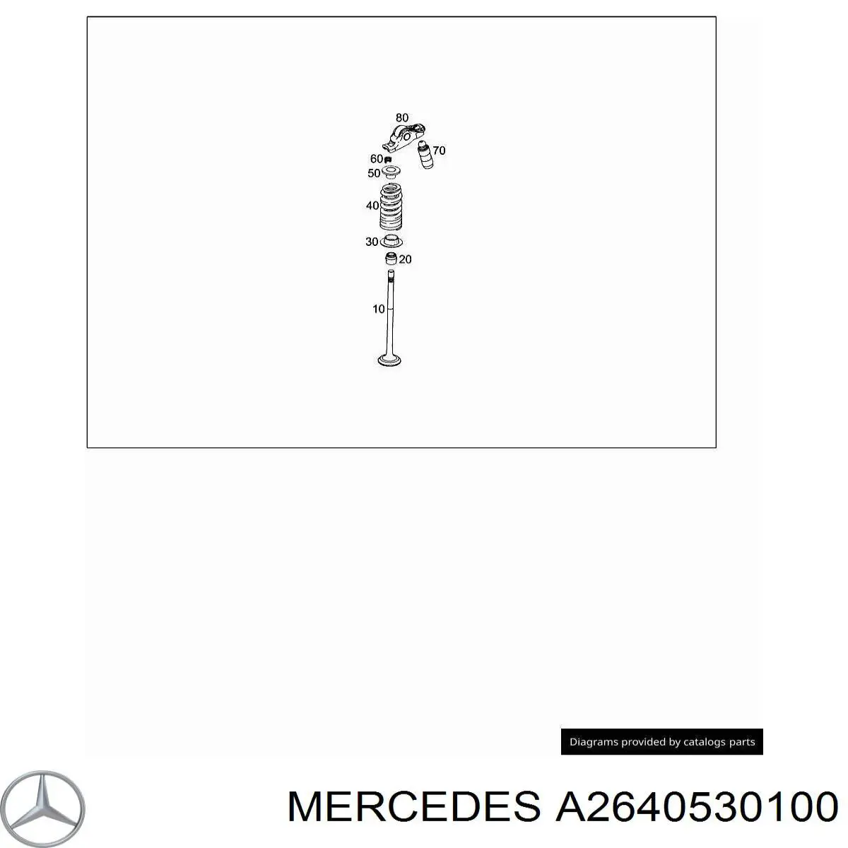 Válvula de admisión Mercedes A2640530100 precio, desde 15,96 EUR