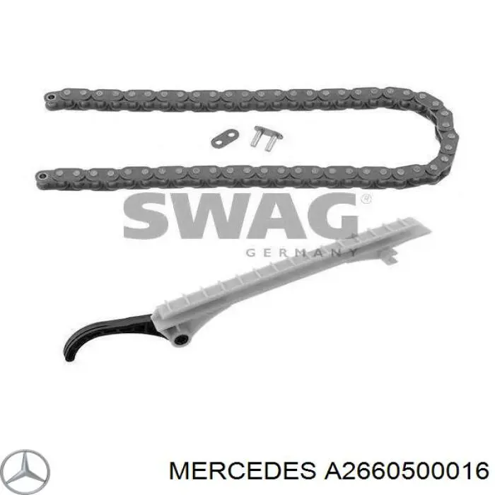 Guía derecha de cadena de distribución Mercedes A2660500016 precio, desde 20,09 EUR