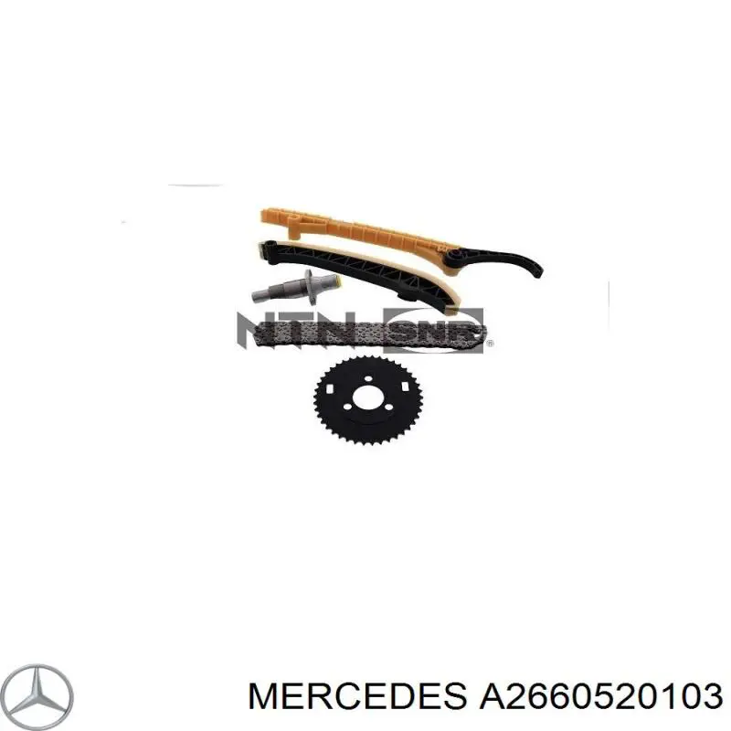 A2660520103 Mercedes rueda dentada, cigüeñal