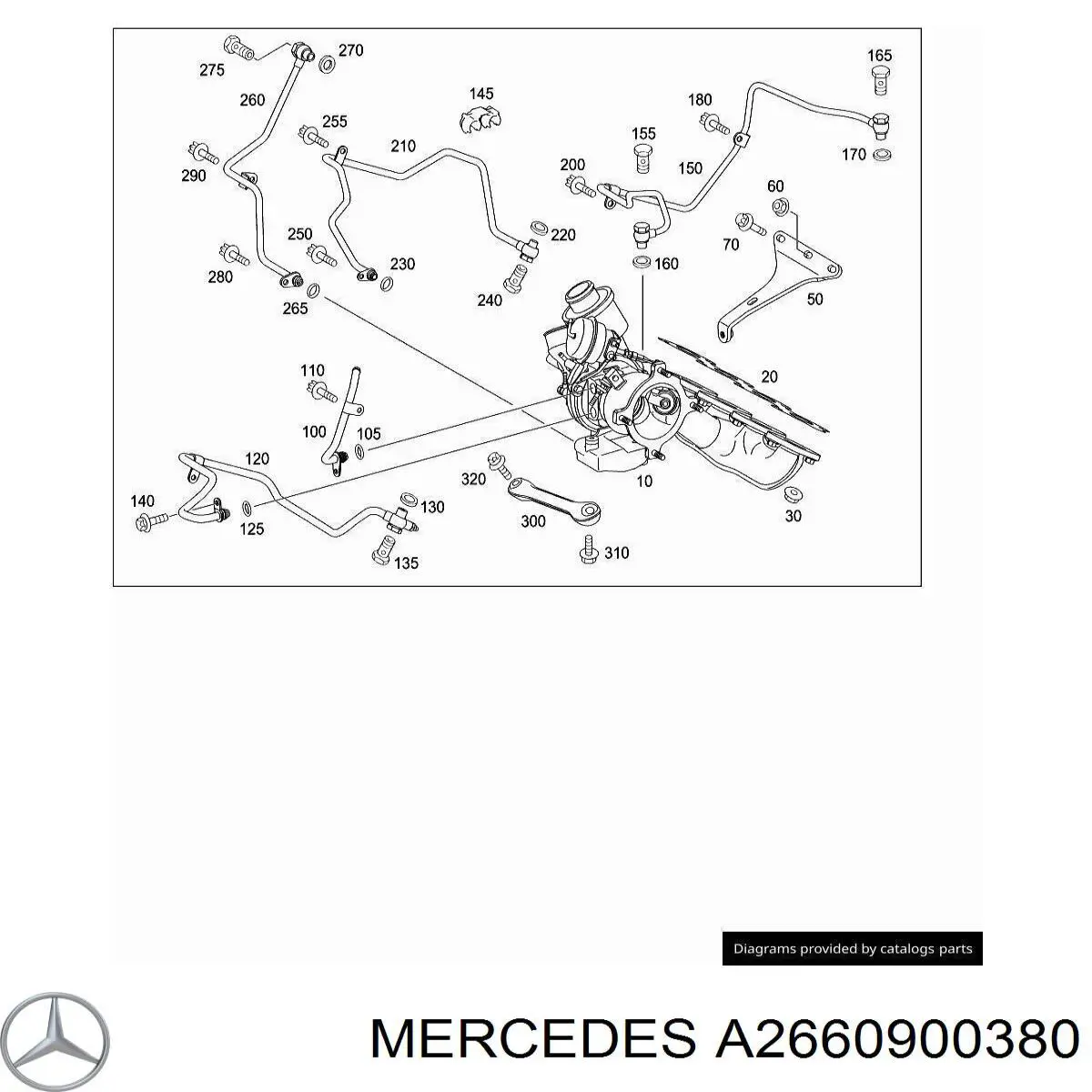 A266090038080 Mercedes turbocompresor