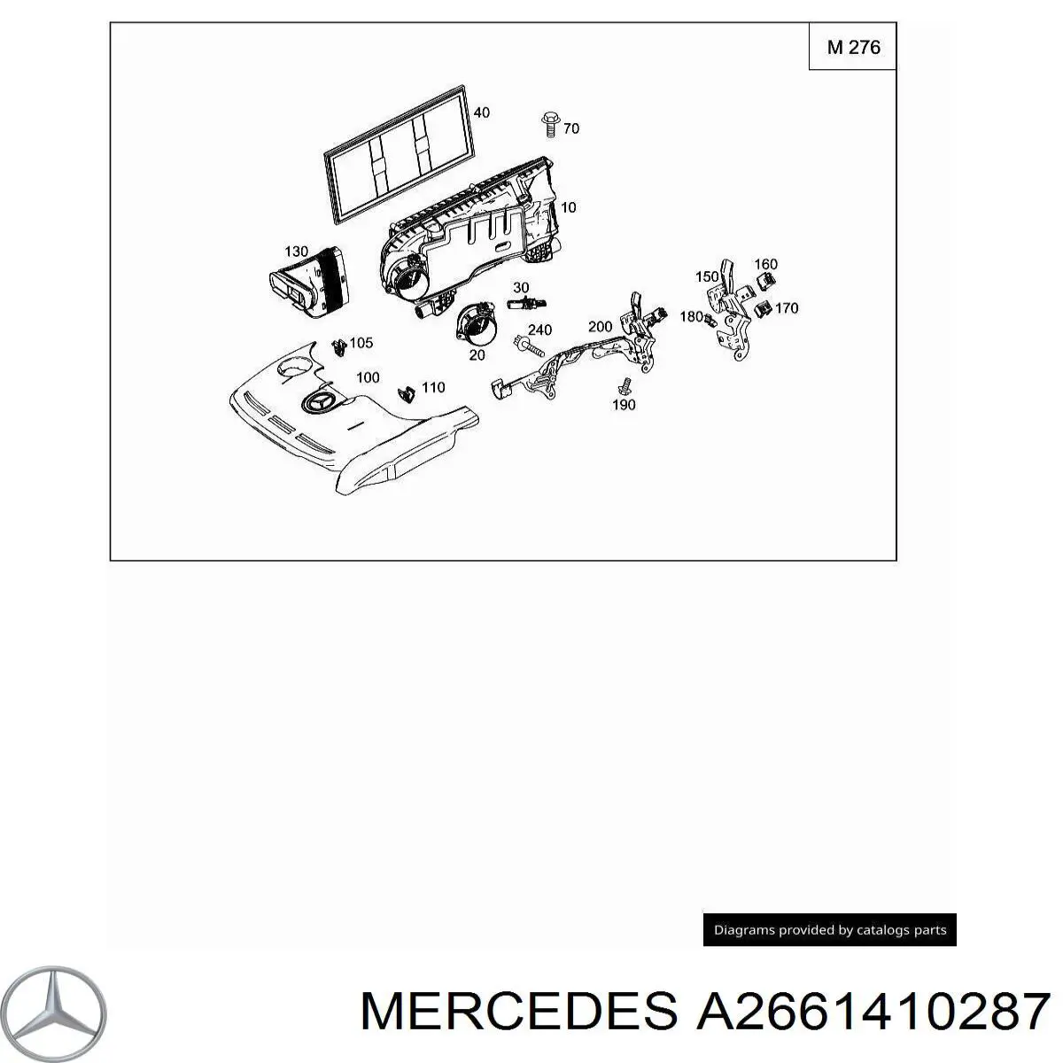Comprar A2661410287 Mercedes Soporte del filtro de aire