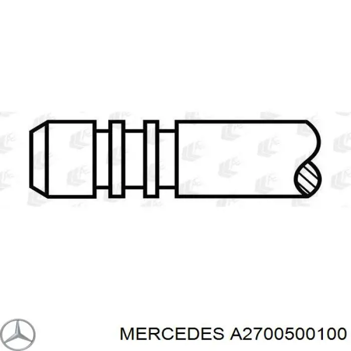 270050010064 Mercedes válvula de escape