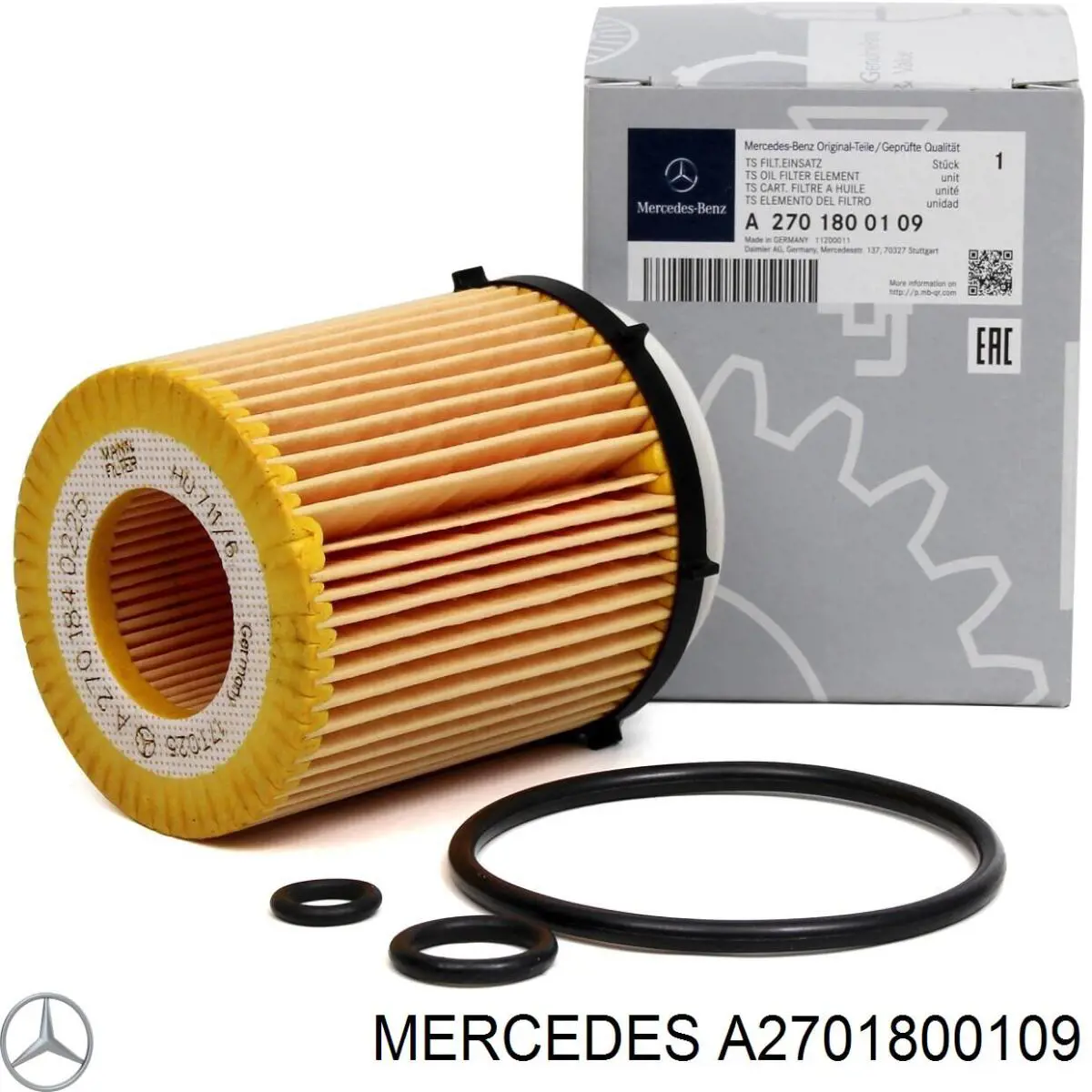 Filtro de aceite motor Mercedes A2701800109