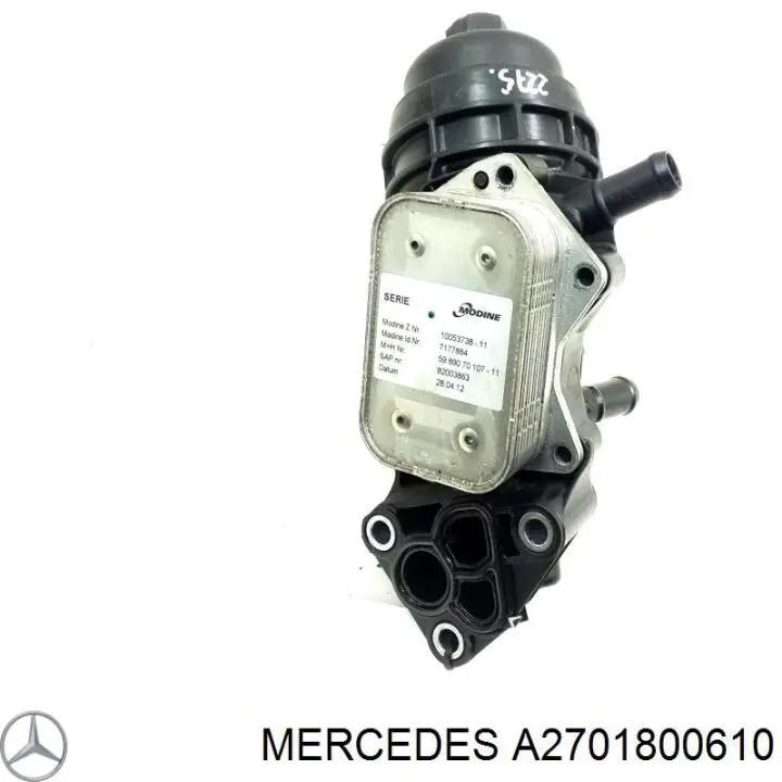 A2701800610 Mercedes caja, filtro de aceite