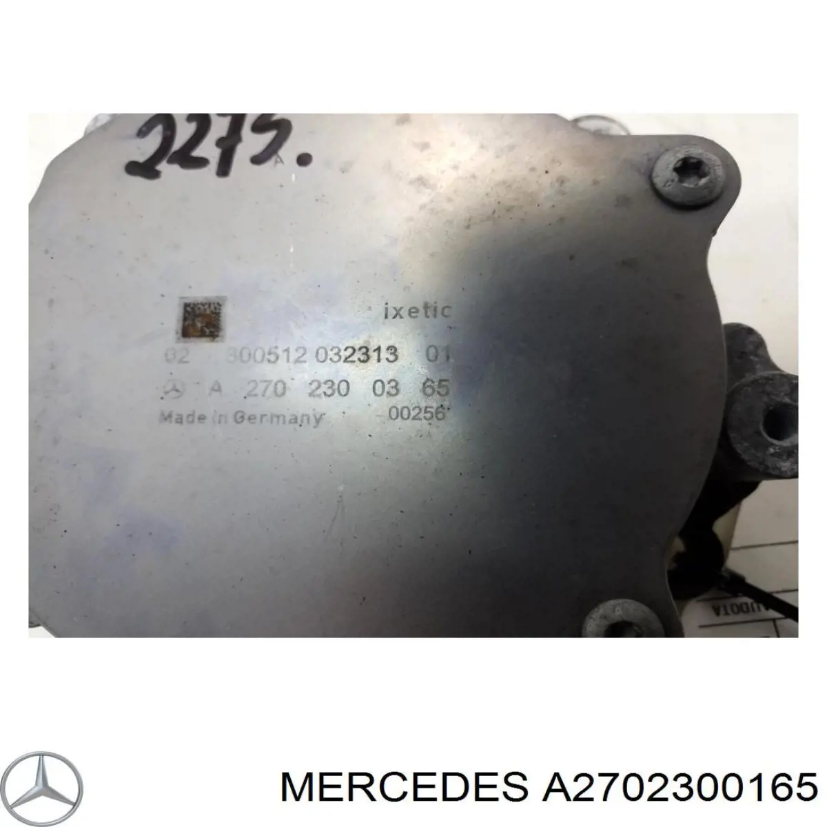 A2702300165 Mercedes bomba de vacío