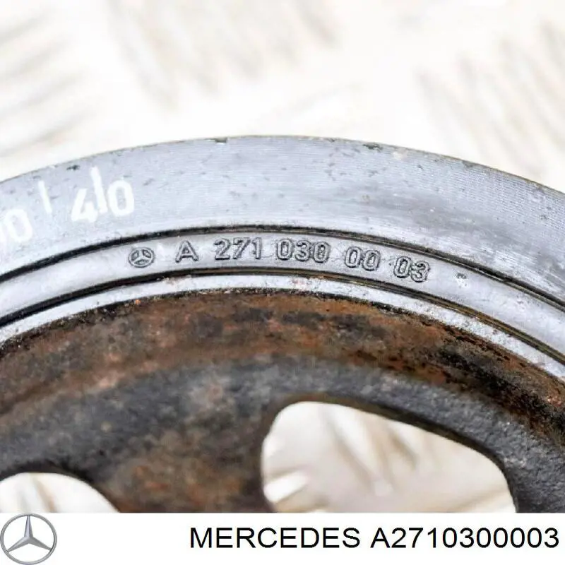 Polea de cigüeñal A2710300003 Mercedes