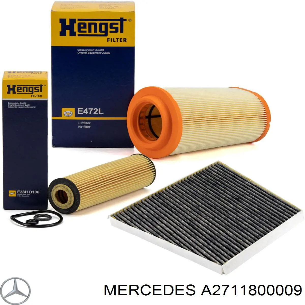 A2711800009 Mercedes filtro de aceite