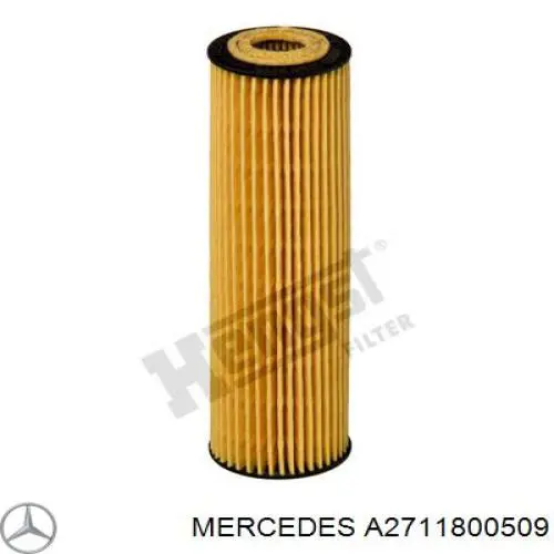 Filtro de aceite Mercedes A2711800509 precio, desde 7,32 EUR