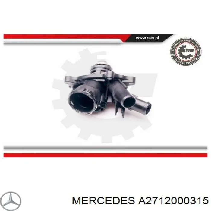 A2712000315 Mercedes termostato, refrigerante