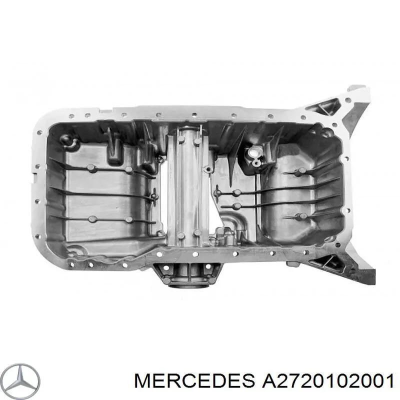 Cárter de aceite, parte superior A2720102001 Mercedes