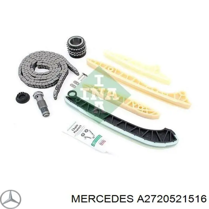 A2720521516 Mercedes carril de deslizamiento, cadena de distribución, superior izquierdo culata