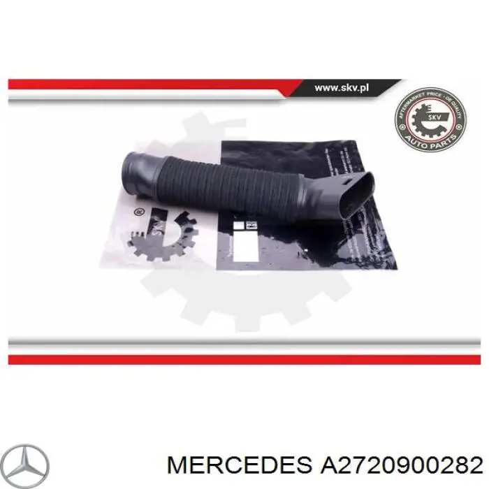 Tubo flexible de aspiración, filtro de aire (entrada) para Mercedes C (S203)