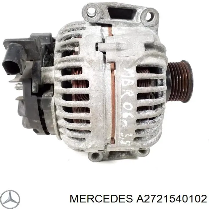 Alternador del motor Mercedes A2721540102 precio, desde 222,79 EUR