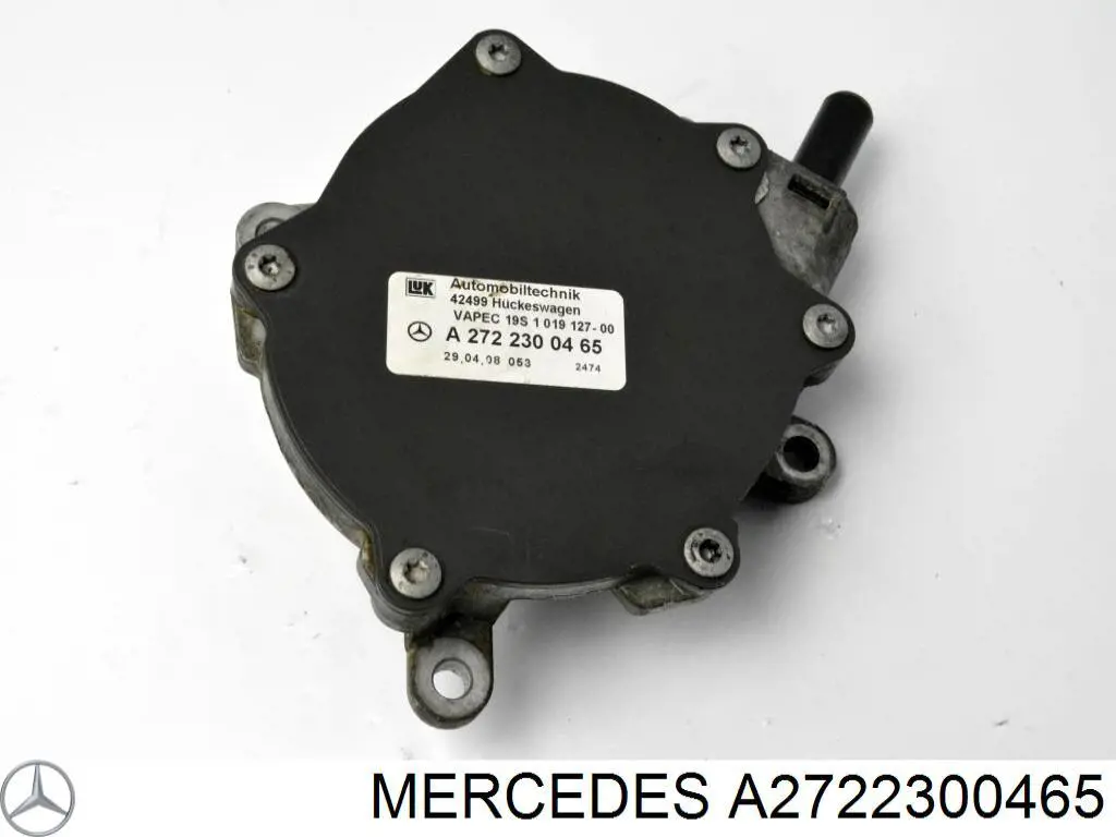 Bomba de vacío del sistema de frenado Mercedes A2722300265 precio, desde 110,13 EUR