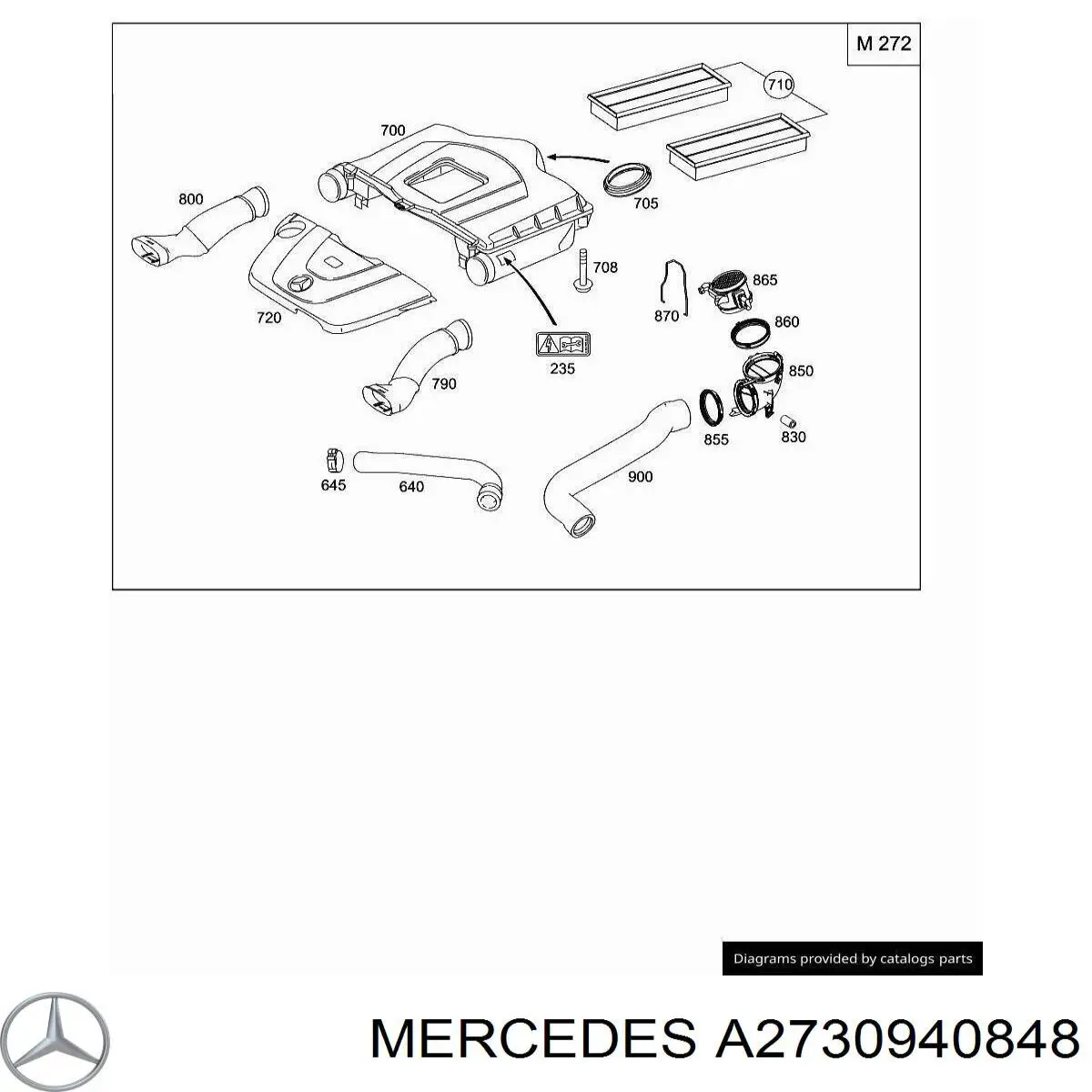Comprar A2730940848 Mercedes Sensor de masa de aire
